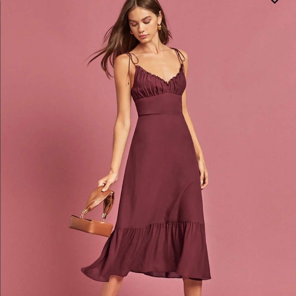 Reformation Embry Floral Midi size 8